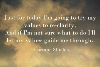 Just-for-today-Im-going to try my values to reclarify